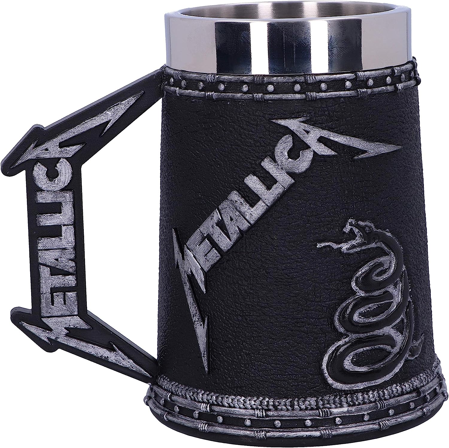 Nemesis Now B5220R0 Officially Licensed Metallica Black Album Tankard, 14.5cm