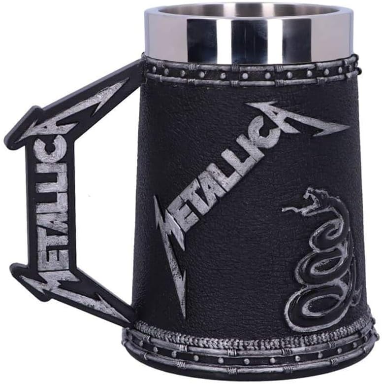 Nemesis Now B5220R0 Officially Licensed Metallica Black Album Tankard, 14.5cm