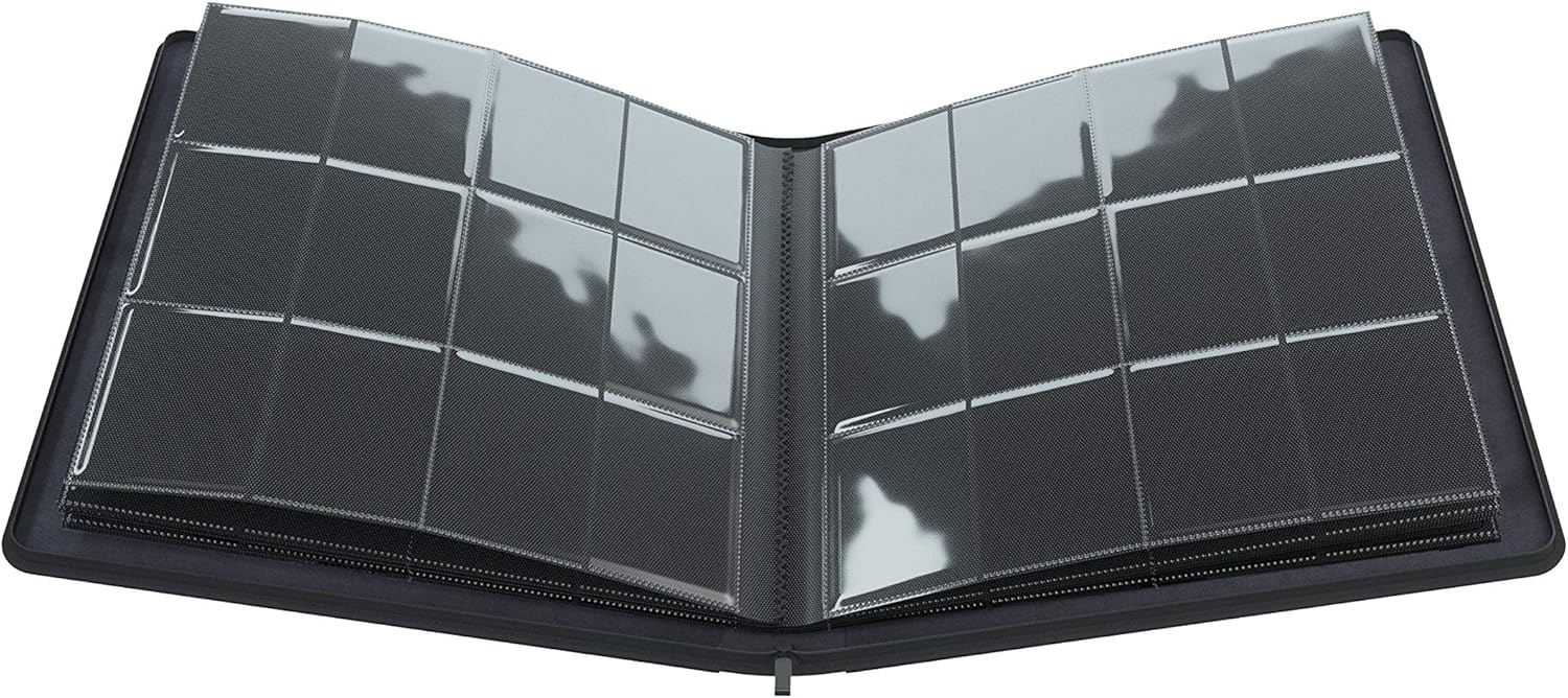 Gamegenic GGS31021ML Zip-Up Album (24-Pocket), Black,Medium