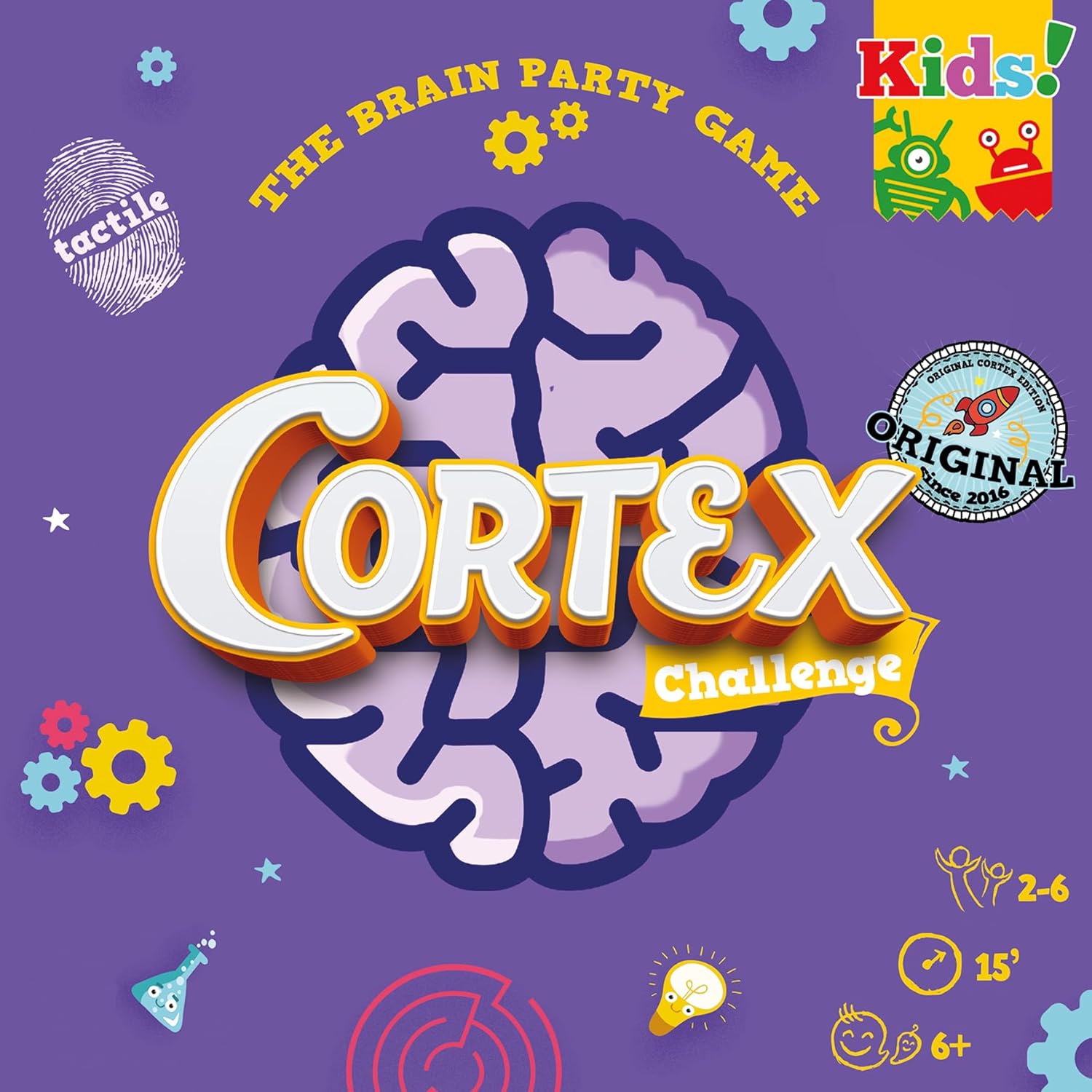 Zygomatic | Cortex Challenge: Kids | Card Game | Ages 6+ | 2-6 Players | 15 Minutes Playing Time