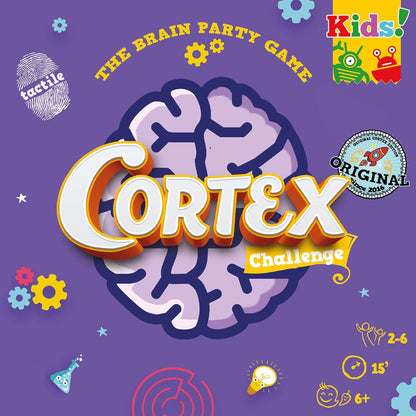 Zygomatic | Cortex Challenge: Kids | Card Game | Ages 6+ | 2-6 Players | 15 Minutes Playing Time