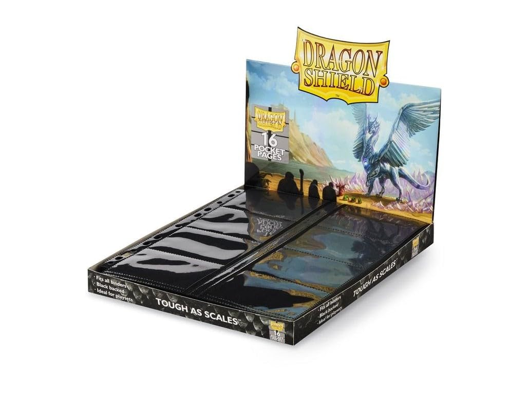 Arcane Tinmen ApS ART10302 Dragon Shield: 16-Pocket Pages-Clear: Center Loaded (50)