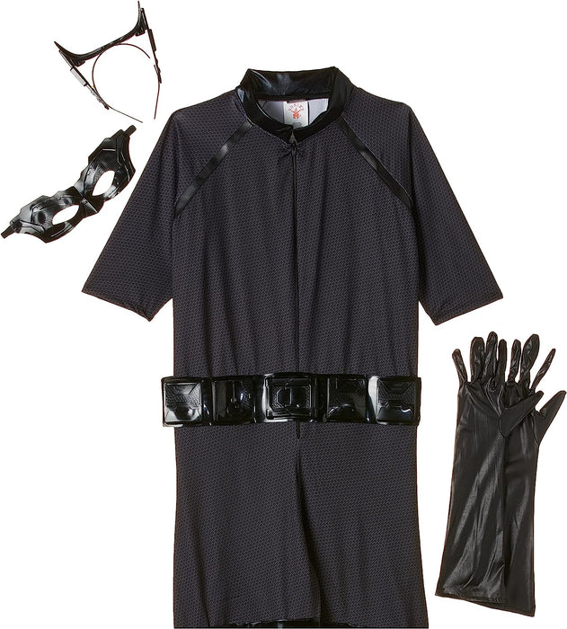 Rubie's Official Deluxe Catwoman Ladies Fancy Dress Dark Knight Batman Superhero Womens Costume(Small