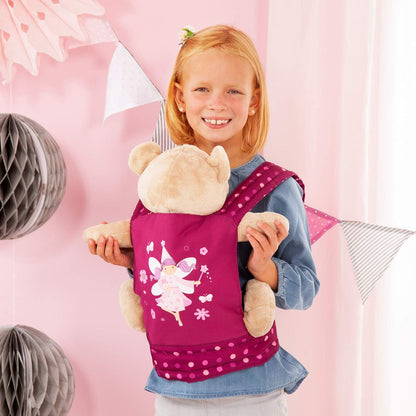 Bayer Design Baby doll carrier stuffed sling front and back with adjustable straps accessories, bordeaux