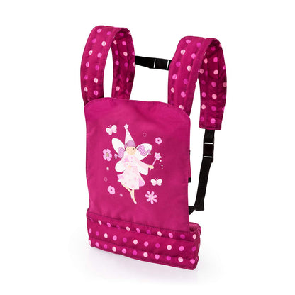 Bayer Design Baby doll carrier stuffed sling front and back with adjustable straps accessories, bordeaux