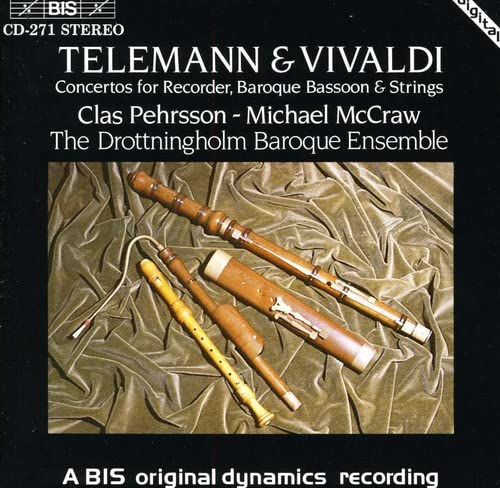 Recorder Concertos (Drottningholms Barockensemble, Mccraw)