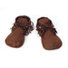 Bristol Novelty BA457 Ladies's Hippy Native American Moccasins, Brown