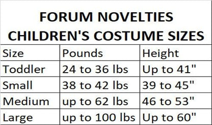Forum X75184 Skeleton Bride Child Costume, White/Grey, Small
