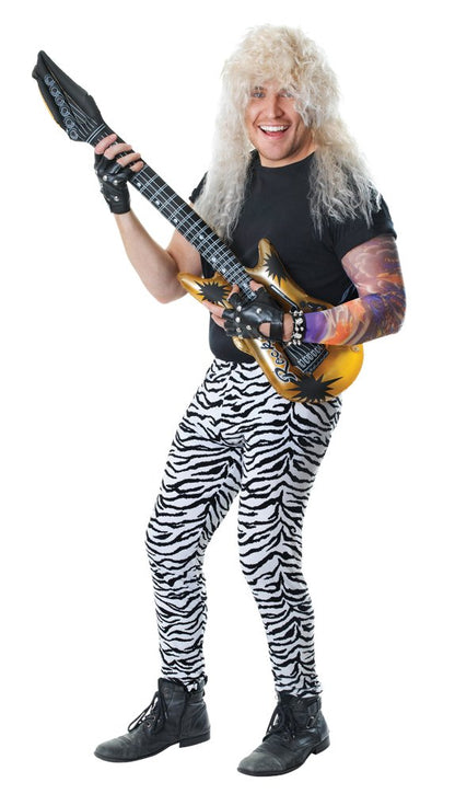 Bristol Novelty AC848 Zebra Print Trousers | for Men | White and Black Costume