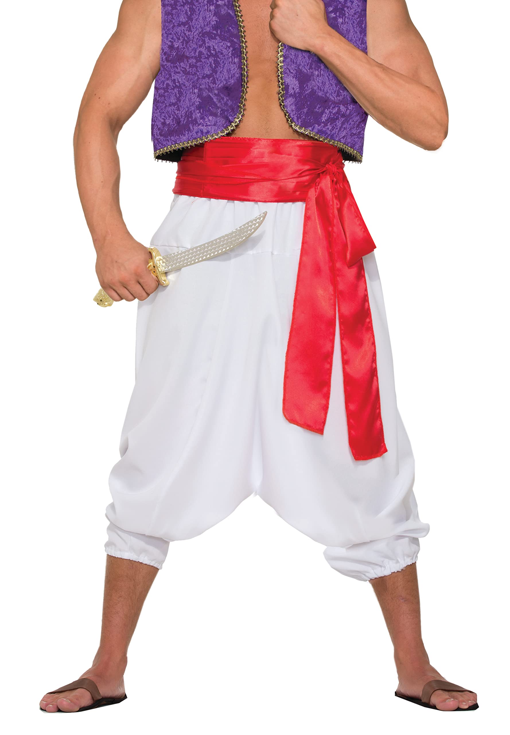 Bristol Novelty Unisex White Trousers | Desert Prince 1pc. Alladin Costume, White, One Size UK