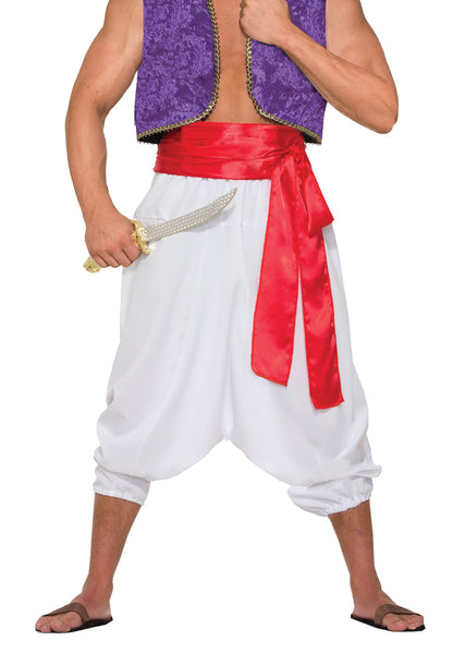 Bristol Novelty Unisex White Trousers | Desert Prince 1pc. Alladin Costume, White, One Size UK