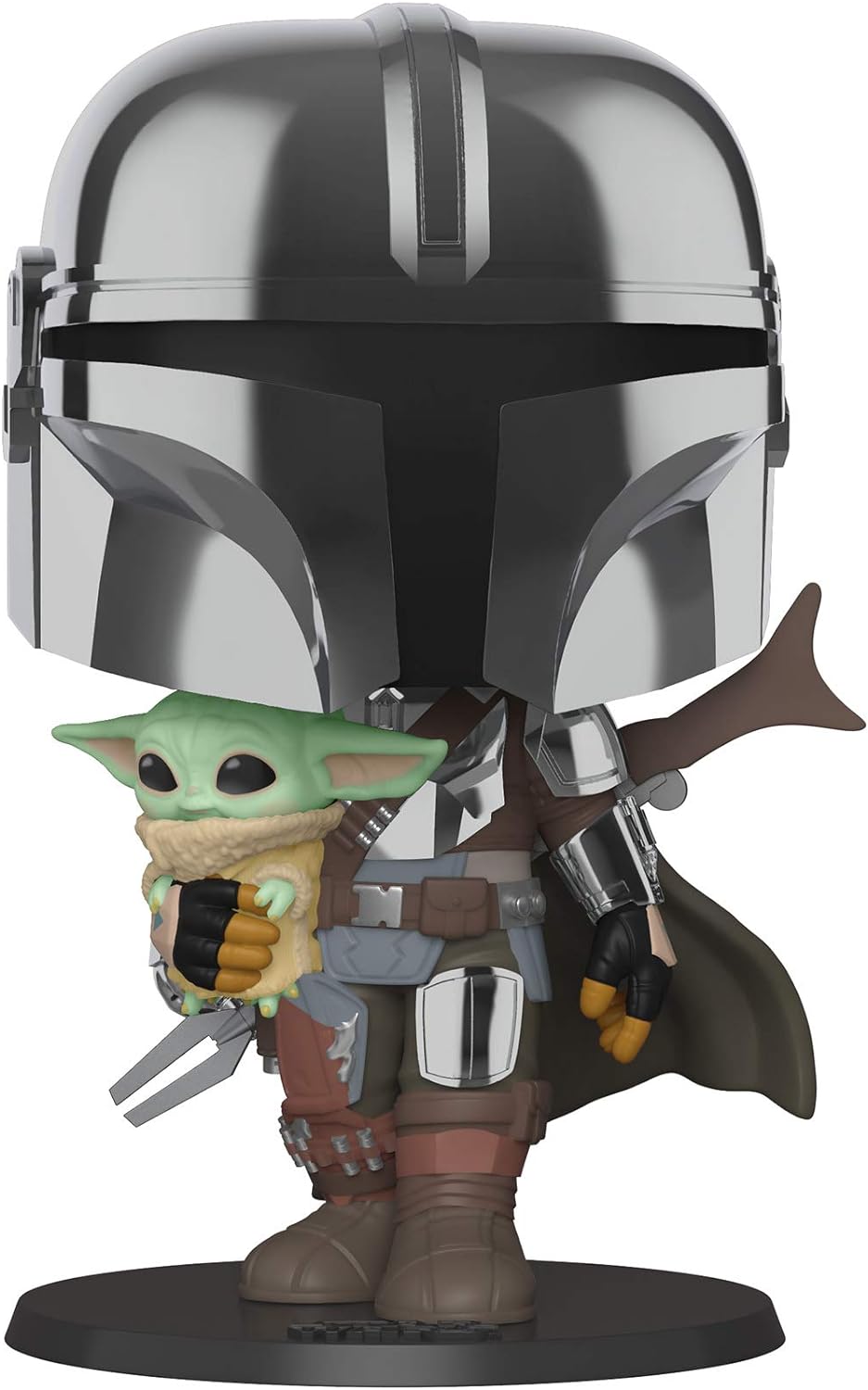 Funko POP! StarWars: the Mandalorian-10 Inch Mando - 1/6 Odds for Rare Chase Variantrome - Collectable Vinyl Figure - Gift Idea - Official Merchandise - Toys for Kids & Adults - TV Fans
