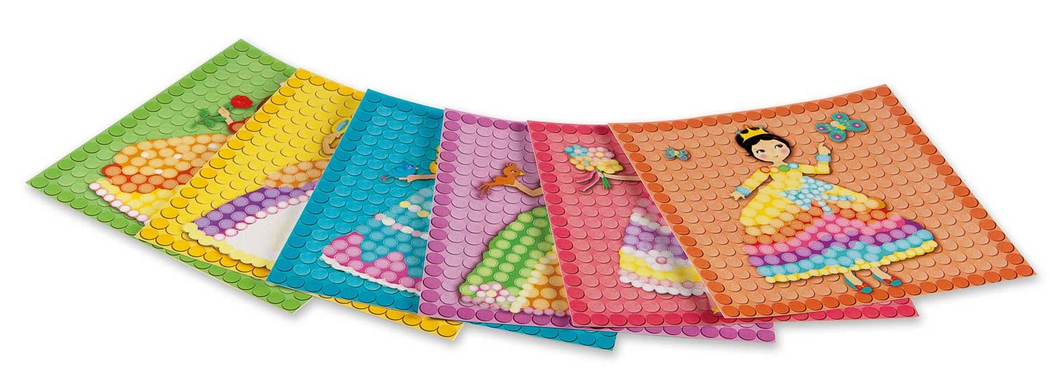 PlayMais 160197 - Kaartenset Mosaic Dream Princess, Knutselset