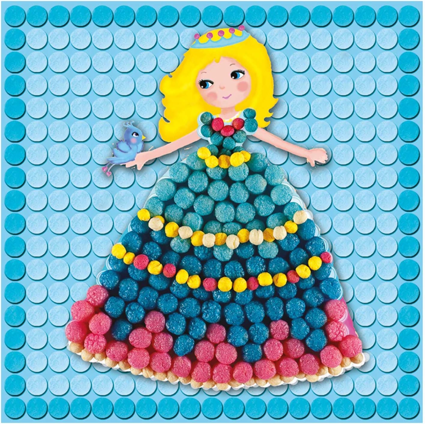 PlayMais 160197 - Kaartenset Mosaic Dream Princess, Knutselset