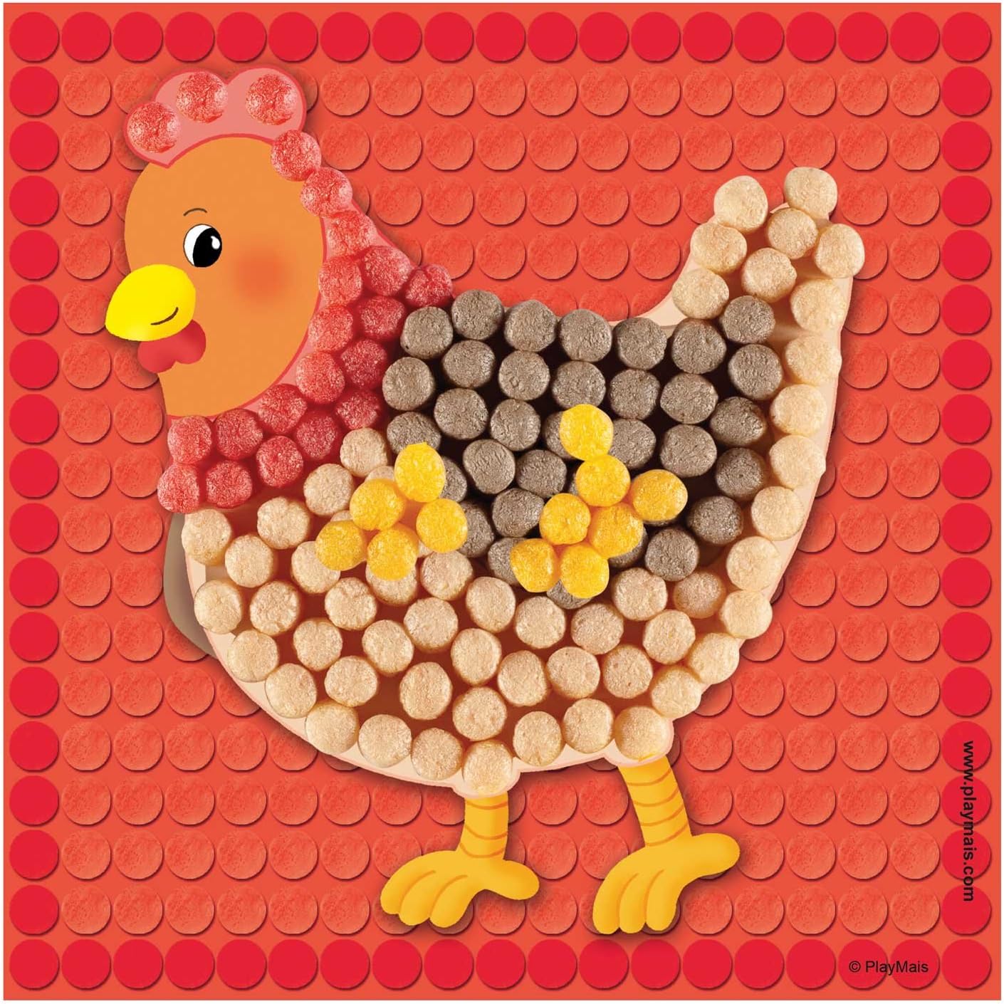 Play Corn 160279 – Card Set Mosaic Little Farm, Craft Kit