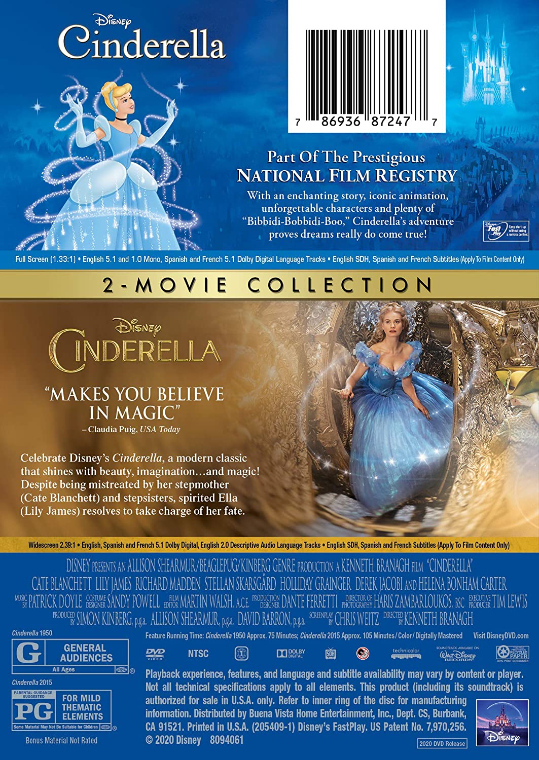 Cinderella (1950) / Cinderella (2015)