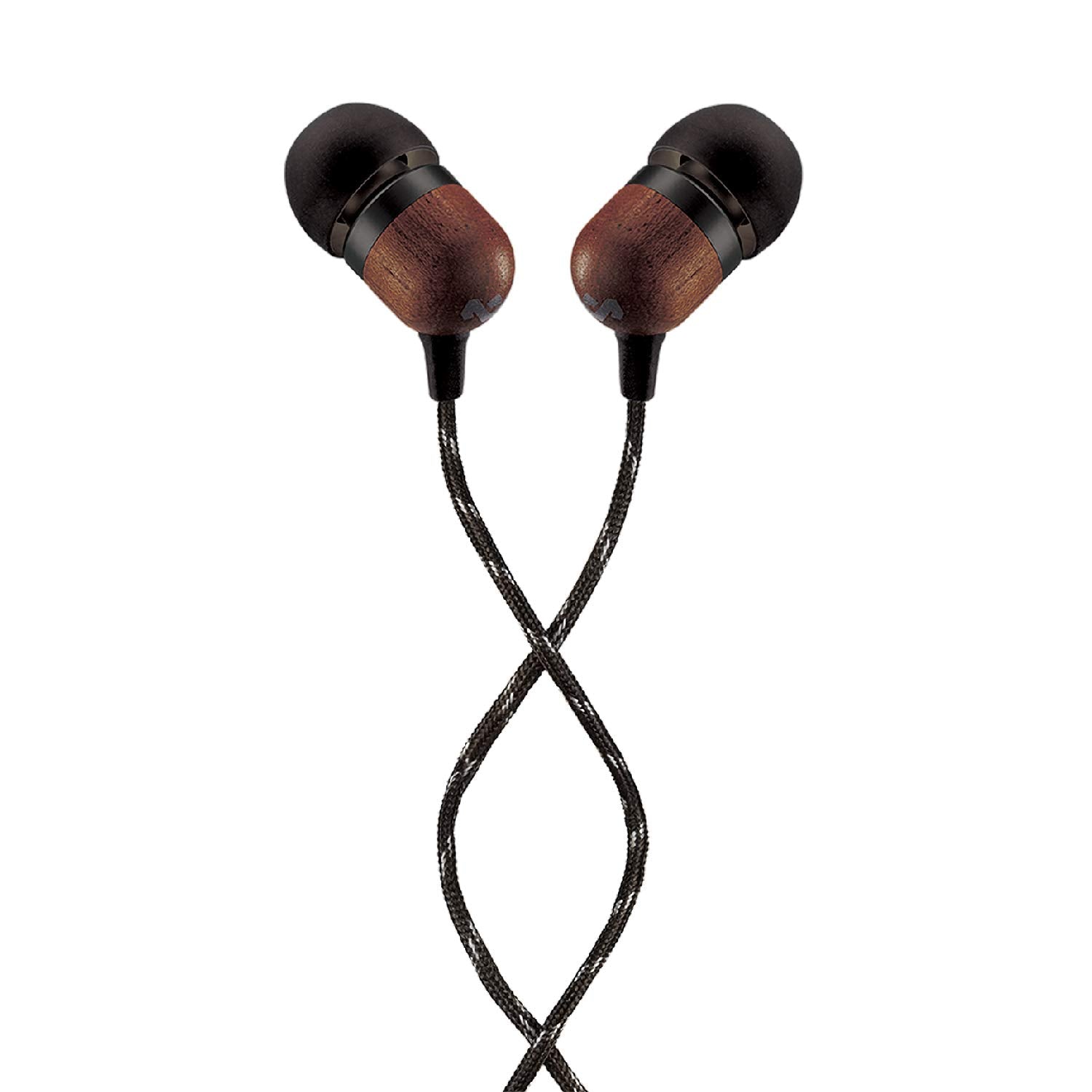 House of Marley Smile Jamaica In-Ear Headphones - Sustainably Crafted, Eco-Friendly, Noise Isolating Wired Earphones, 9.2mm Driver, Tangle-Free Cable, 1 Button Microphone Control