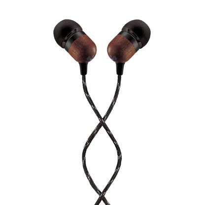 House of Marley Smile Jamaica In-Ear Headphones - Sustainably Crafted, Eco-Friendly, Noise Isolating Wired Earphones, 9.2mm Driver, Tangle-Free Cable, 1 Button Microphone Control