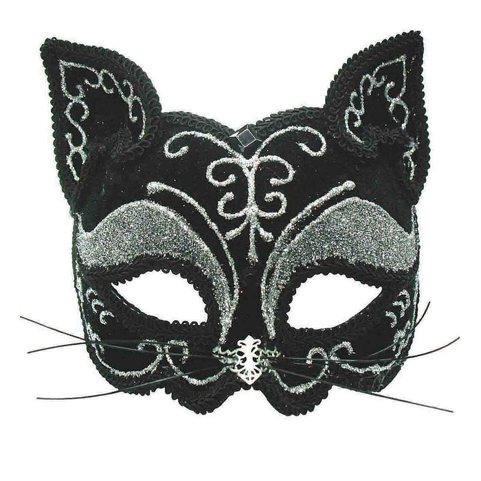 Bristol Novelty Antifaz decorativo con diseño de gato, sobre diadema, multicolor (EM365