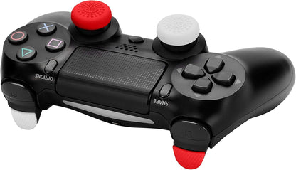 Gioteck Megapack - Thumb grip voor PS4 Joystick, Thumb Stick in Silicone, Antislip, Bescherming voor controller, Set van 4 paar, verschillende kleuren (PS4
