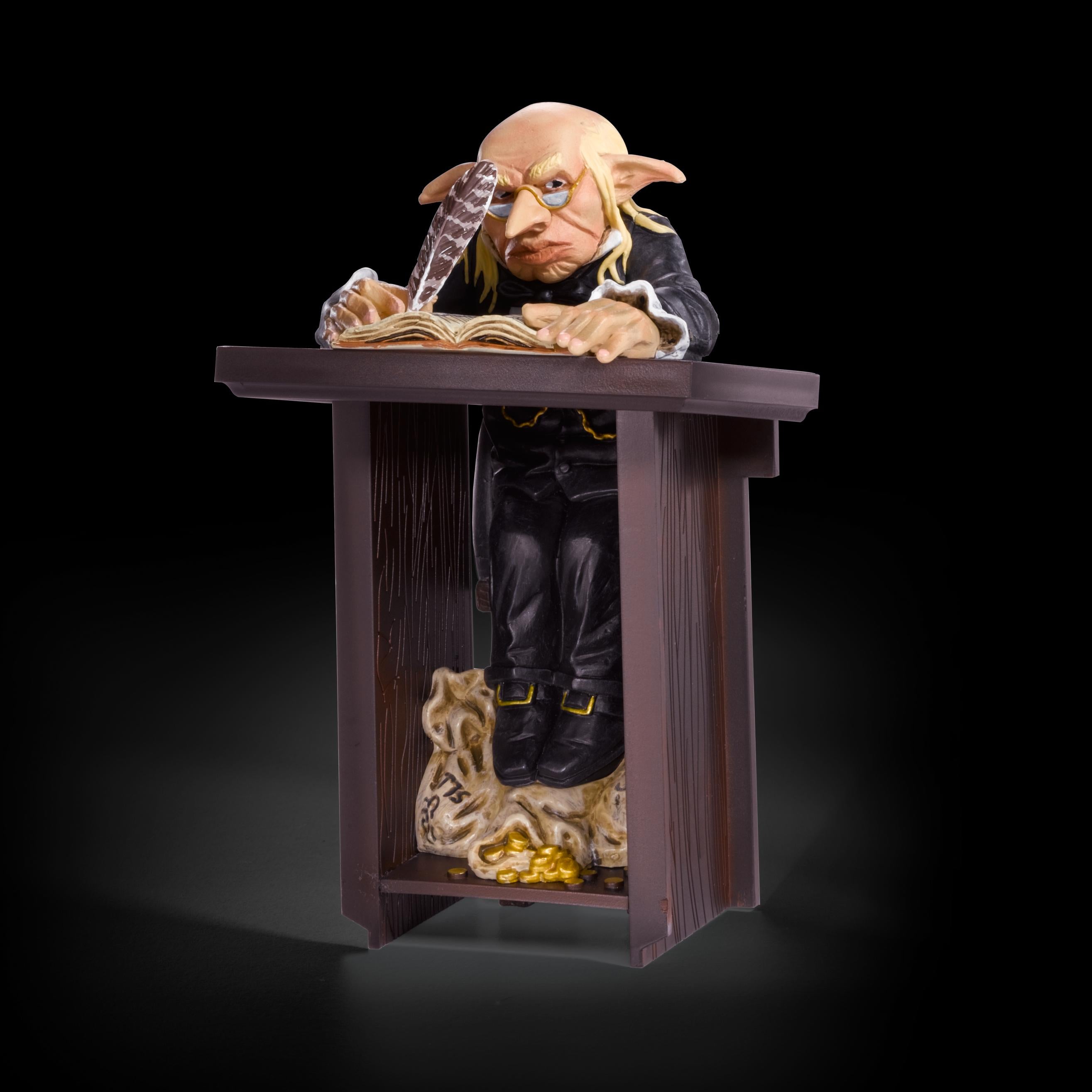 The Noble Collection - Magical Creatures Gringotts Goblin - Hand-Painted Magical Creature #10 - Officially Licensed Harry Potter Toys - Collectable Figures - For Kids & Adults