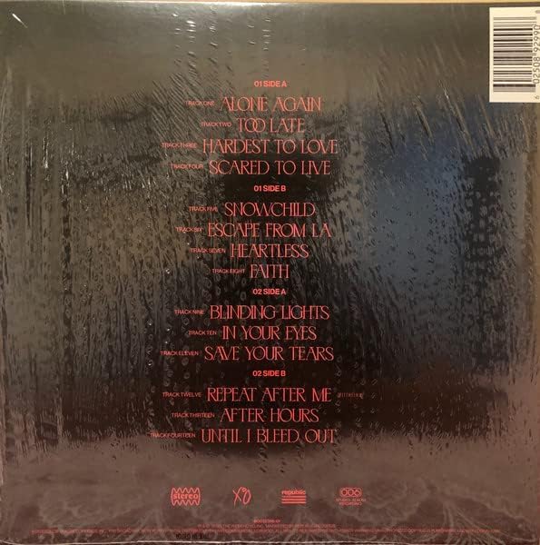 After Hours Clear/Red Splatter  explicit_lyrics