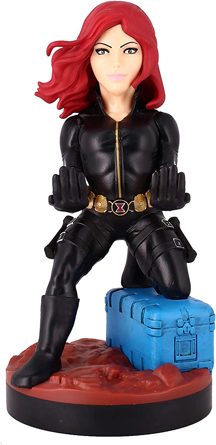 Cable Guys - Marvel Avengers Black Widow Gaming Accessories Holder & Phone Holder for Most Controller (Xbox, Play Station, Nintendo Switch) & Phone