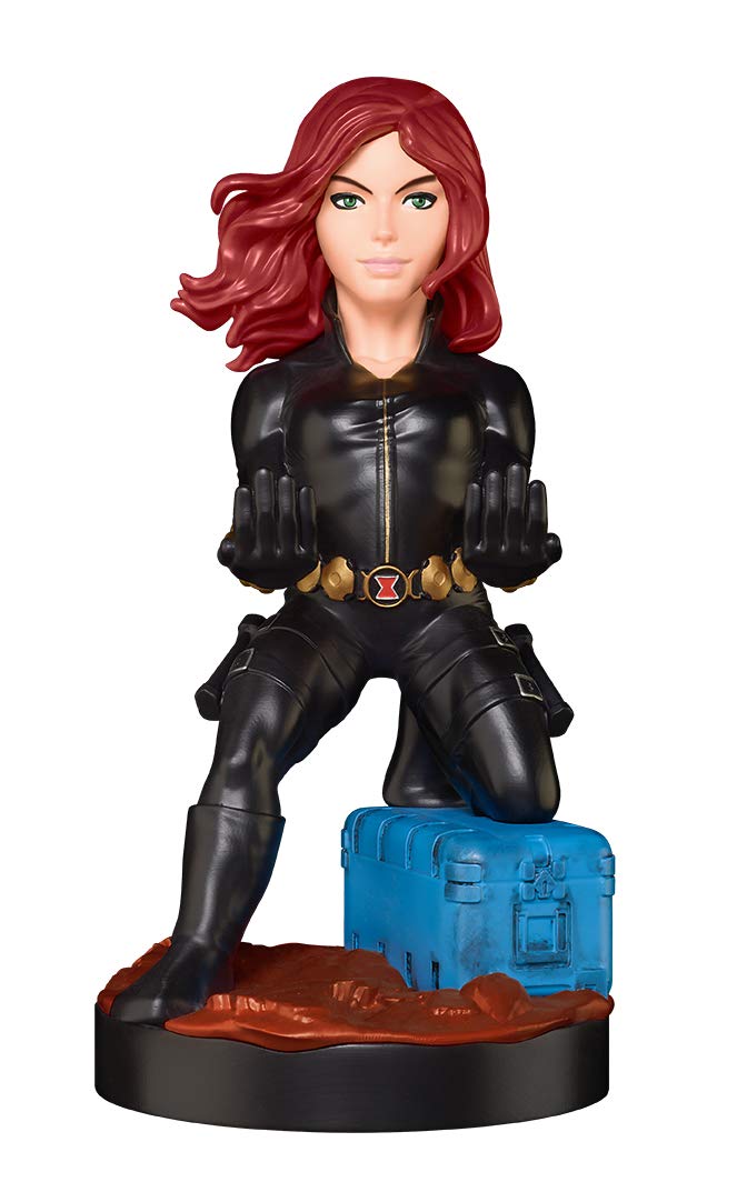 Cable Guys - Marvel Avengers Black Widow Gaming Accessories Holder & Phone Holder for Most Controller (Xbox, Play Station, Nintendo Switch) & Phone