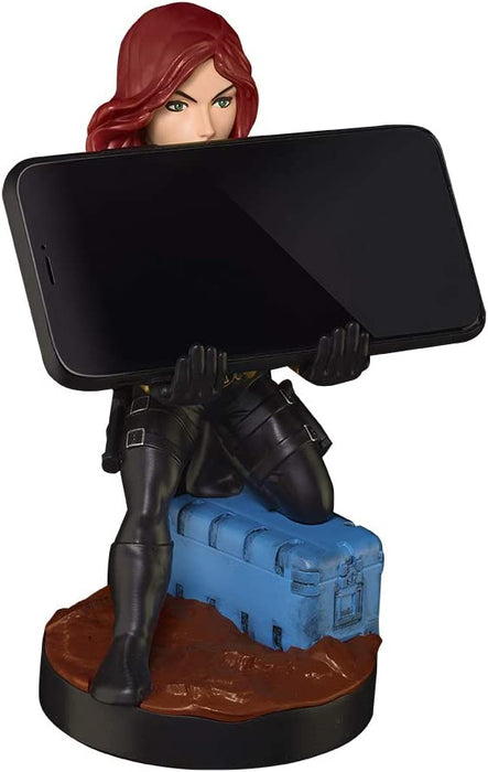 Cable Guys - Marvel Avengers Black Widow Gaming Accessories Holder & Phone Holder for Most Controller (Xbox, Play Station, Nintendo Switch) & Phone