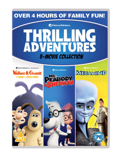 Thrilling Adventures (Wallace & Gromit: Curse/ Mr Peabody & Sher/Megamind)