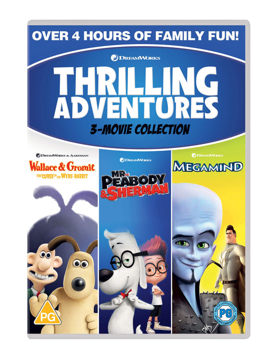 Thrilling Adventures (Wallace & Gromit: Curse/ Mr Peabody & Sher/Megamind)