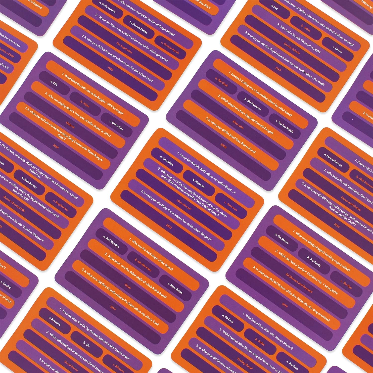 Ginger Fox Popmaster Greatest Hits Quiz Card Game - Put Your Musical Knowledge To The Test In This Pop Themed Trivia Game