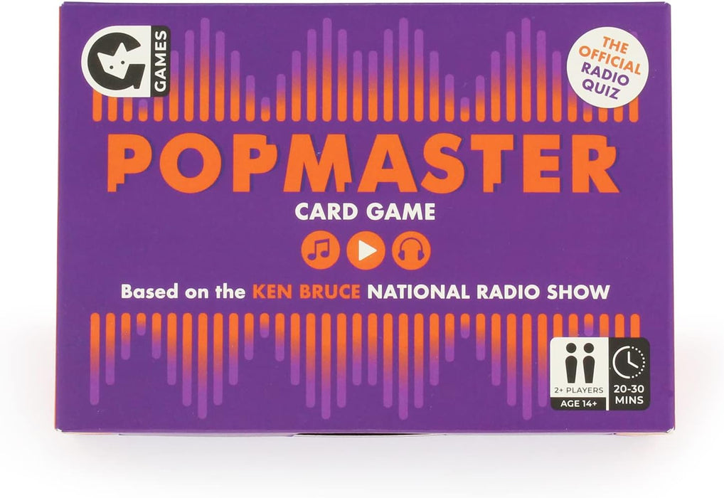 Ginger Fox Popmaster Greatest Hits Quiz Card Game - Put Your Musical Knowledge To The Test In This Pop Themed Trivia Game