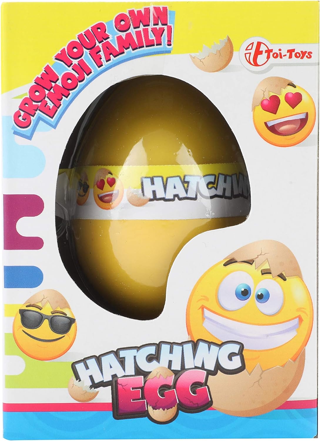 Unbekannt Toi-Toys 1x Growing Smiley Egg Smiley Egg Hatching Smiley Face in Box
