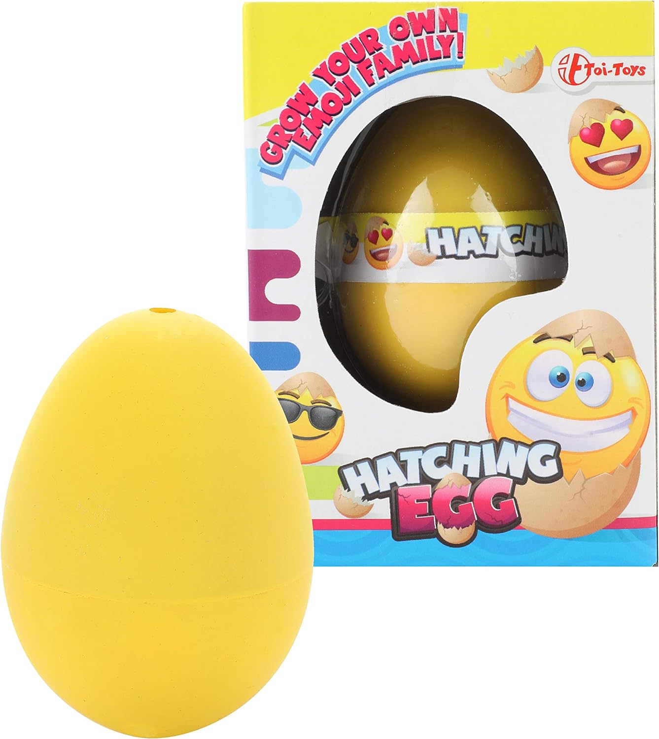 Unbekannt Toi-Toys 1x Growing Smiley Egg Smiley Egg Hatching Smiley Face in Box