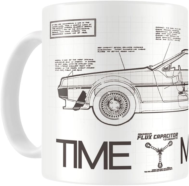 SD TOYS BACK TO THE FUTURE TIME MACHINE BACK TO THE FUTURE CERAMIC MUG