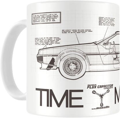 SD TOYS BACK TO THE FUTURE TIME MACHINE BACK TO THE FUTURE CERAMIC MUG