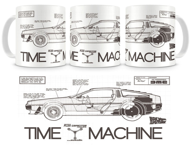 SD TOYS BACK TO THE FUTURE TIME MACHINE BACK TO THE FUTURE CERAMIC MUG