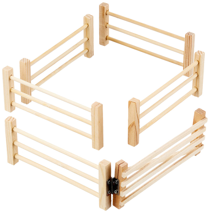 Kids Globe 610667 - Meadow Fence scale 1:32, matches 6-piece Siku,Beige