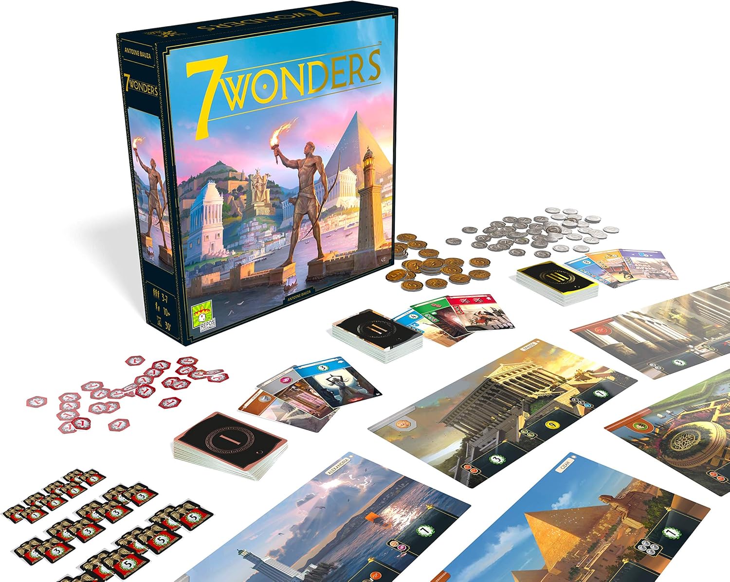 7 Wonders V2 - Boardgame (Nordic) (REPSEVSCAN