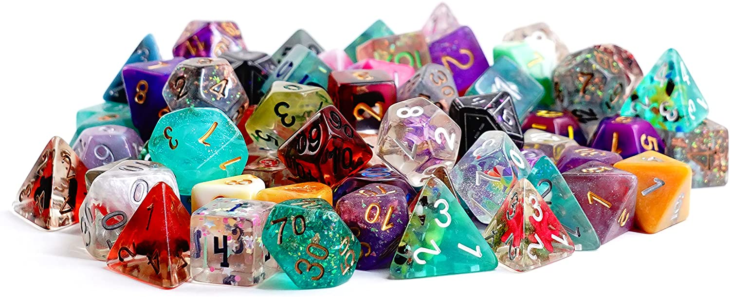 Metallic Dice Games Pound of Assorted Premium Resin Dice