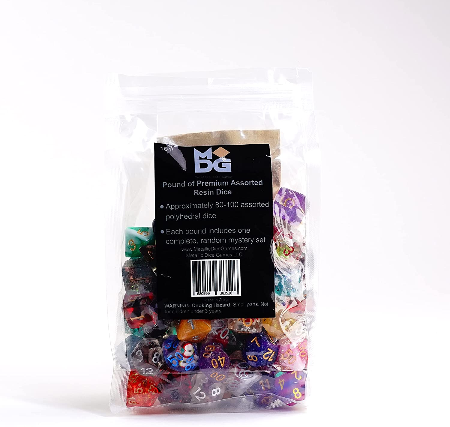 Metallic Dice Games Pound of Assorted Premium Resin Dice