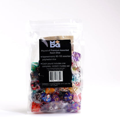 Metallic Dice Games Pound of Assorted Premium Resin Dice