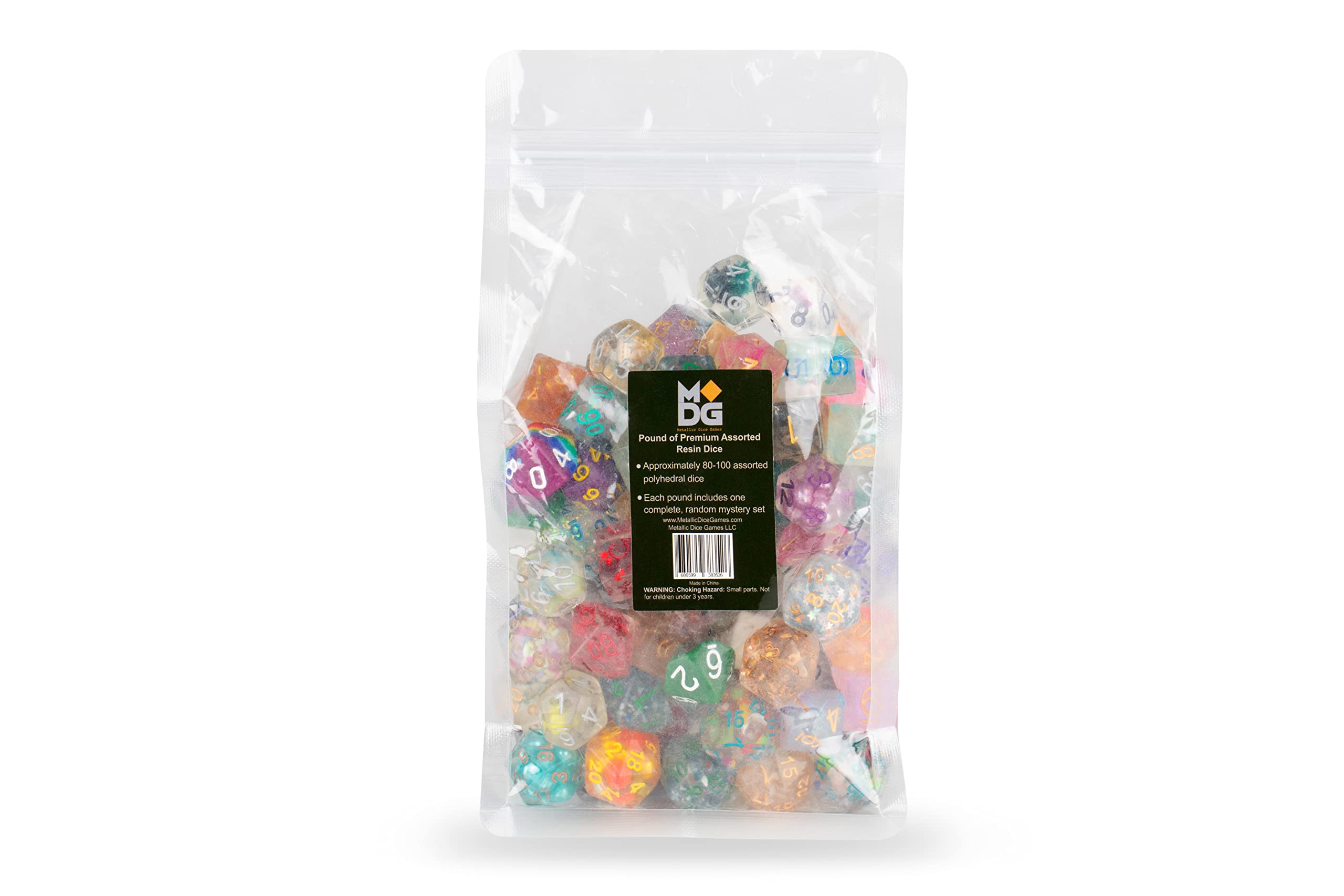Metallic Dice Games Pound of Assorted Premium Resin Dice