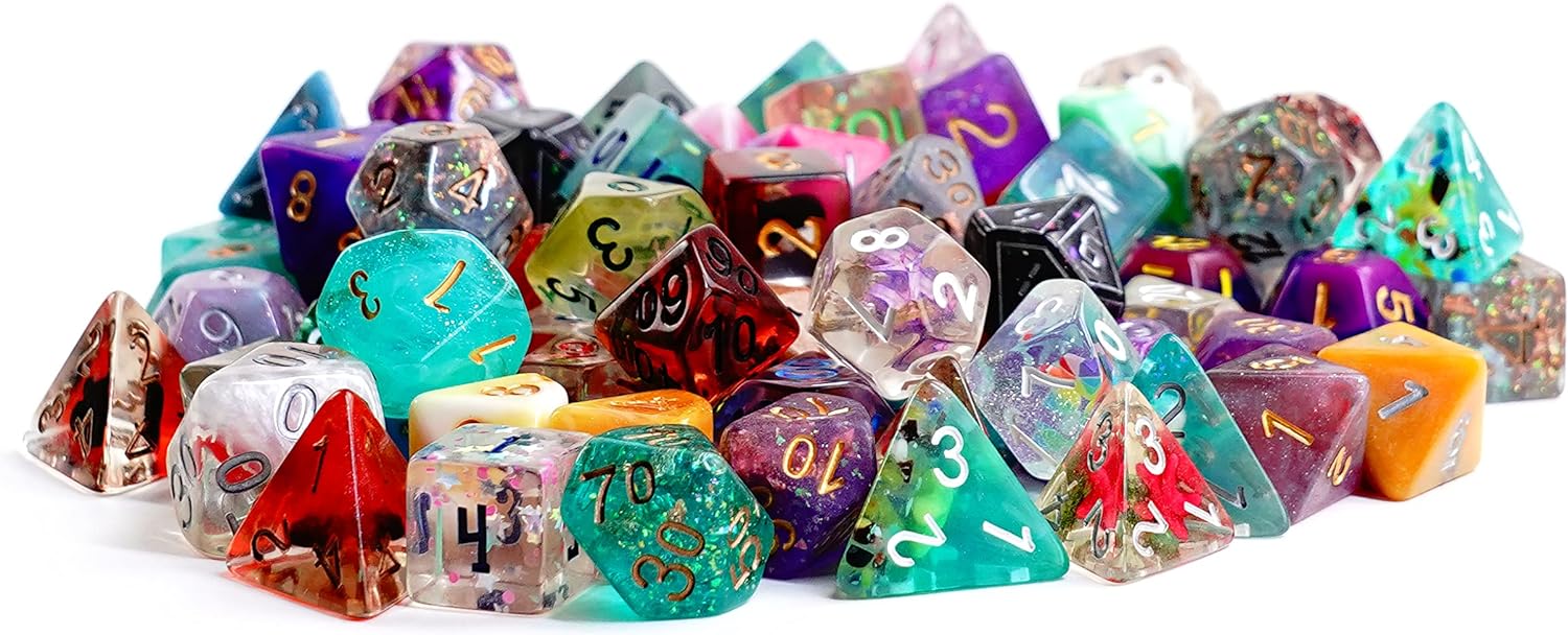 Metallic Dice Games Pound of Assorted Premium Resin Dice