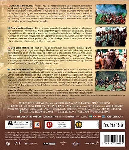 The Last of the Mohicans Blu Ray