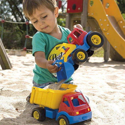 Dantoy Kids Toy Tractor with Front Loader, Made in Denmark