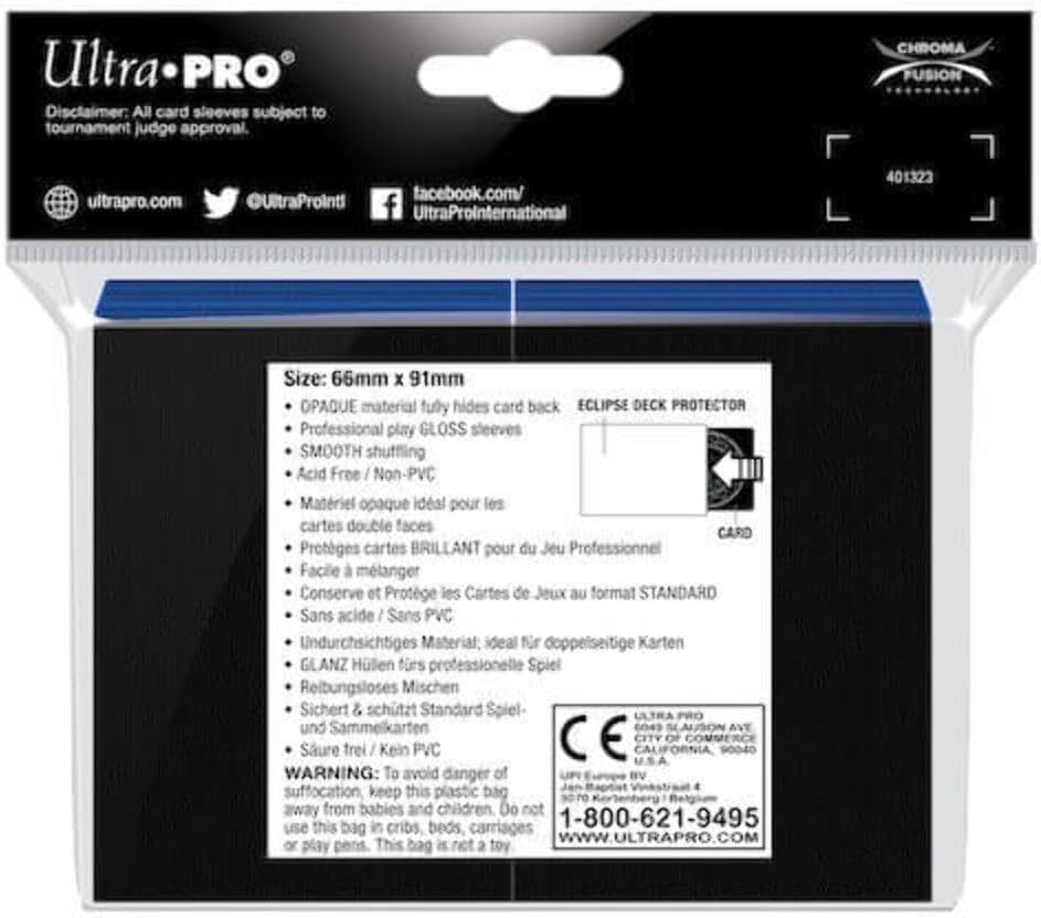 Ultra Pro E-15602 Eclipse Gloss Standard Sleeves (100 Pack