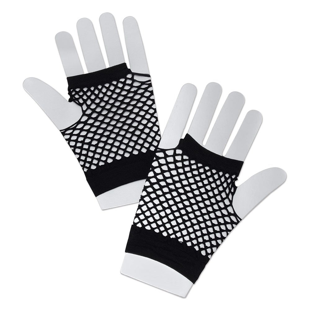 Bristol Novelty BA570 Gloves | Black Fishnet | Short | 1pc, womens, One Size