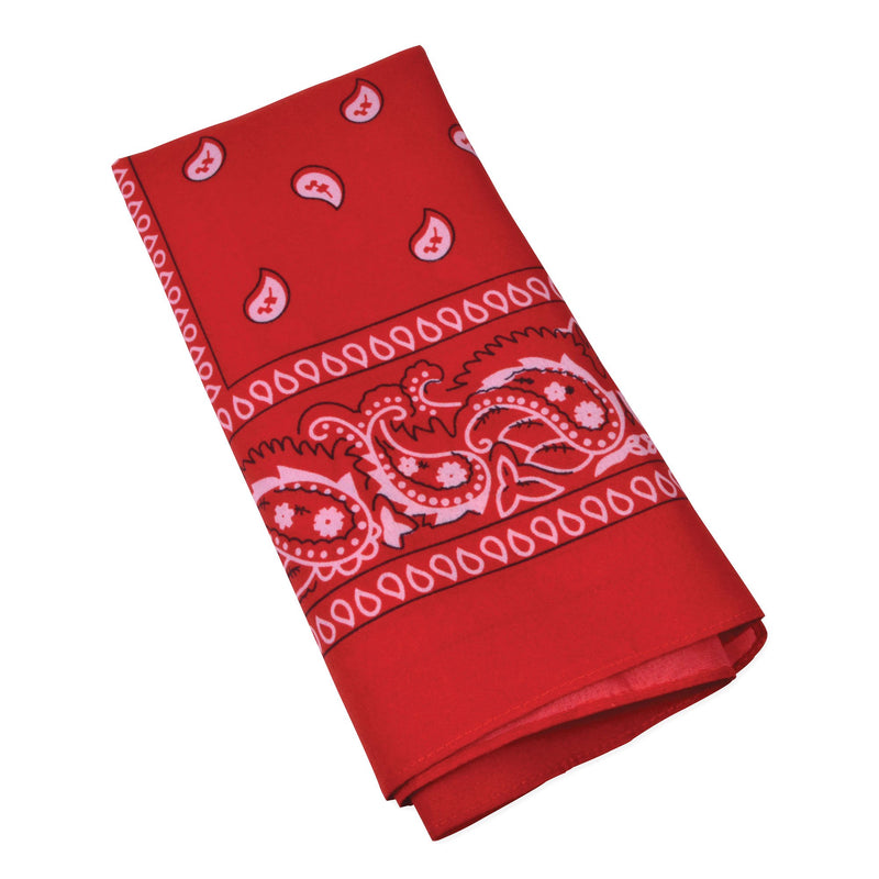 Red Cowboy Bandana Biker Scarf Neck Tie Fancy Dress (accesorio de disfraz